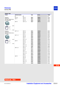 Thumbnail of document Data Sheet Reducer Series RE EN 20203